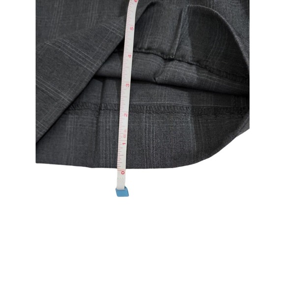 Theory Womens Gray Windowpane Dress Pants RN# 98406 Size 4 Workwear Slacks USA - Picture 11 of 12